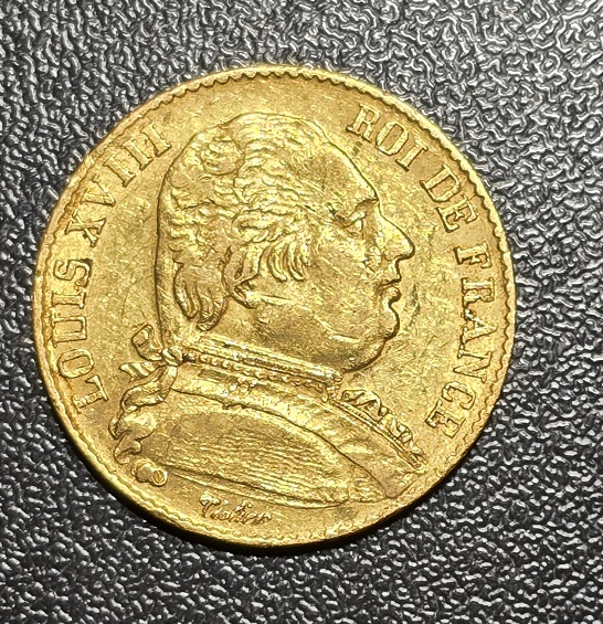 Francs Louis Xviii Buste Habill A Achat Or En Belgique