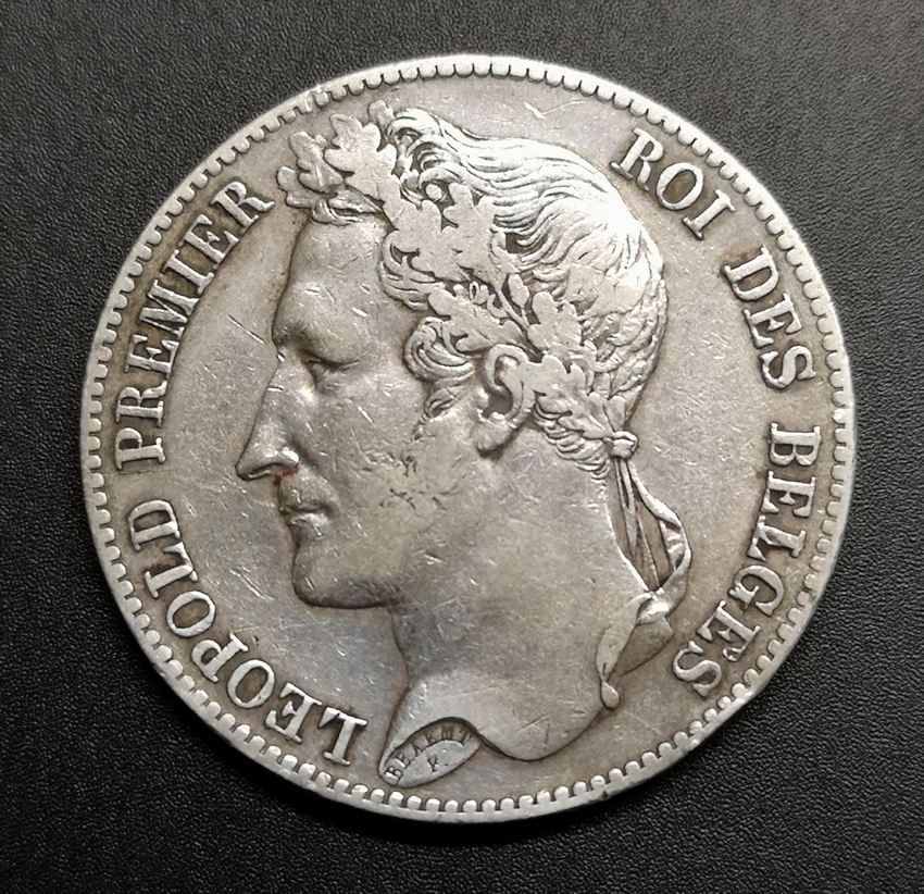 Pièce De Monnaie Belgique 2 1/2 Francs 1848 Léopold I - Petite Tête Bruxelles - Argent TTB+