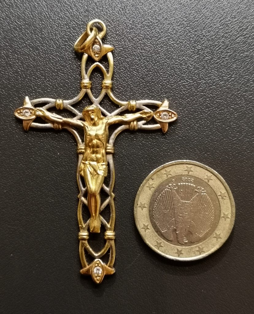Croix De Cou En Or 18 Carats - Bijou D'occasion