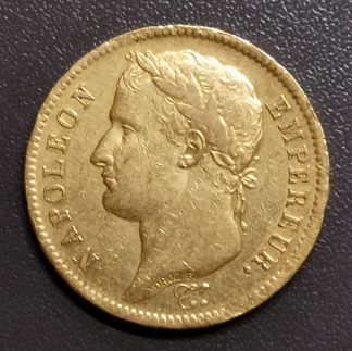 40 francs en or Napoléon Empereur tête laurée 1811 A.