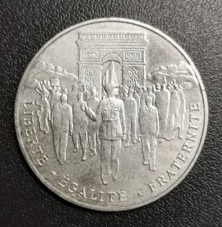 100 francs en argent Libération de Paris 1994.