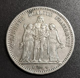 5 francs Hercule IIIe République 1875 Bordeaux