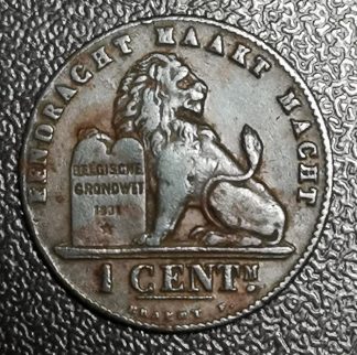 1 centimes - Albert Ier en néerlandais 1912.