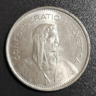 5 francs Tête de Berger argent, type petit 1969. 